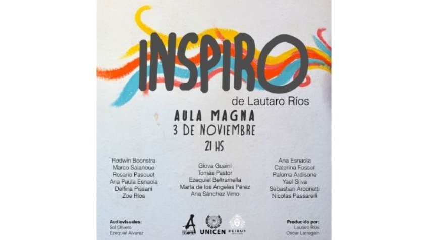 Inspiro se presenta este domingo en el Aula Magna